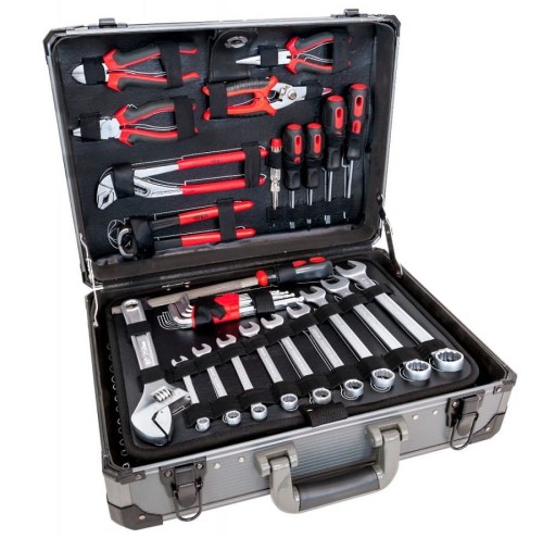 AirPress 75255 - Profesjonalny zestaw narzędzi w walizce -127 elementów