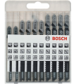 Bosch 2607010629 - Brzeszczoty do drewna Basic for Wood- 10 elementów