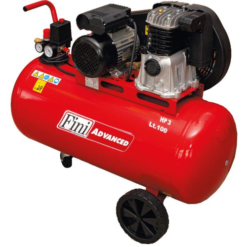 FINI MK 102-100E-3M - Kompresor olejowy z napędem pasowym 100 L