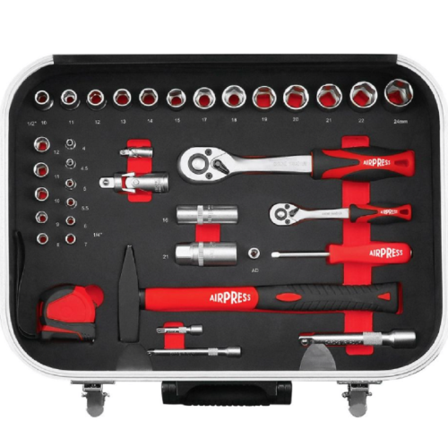 AirPress 75244 - Zestaw kluczy w walizce - 106 elementów