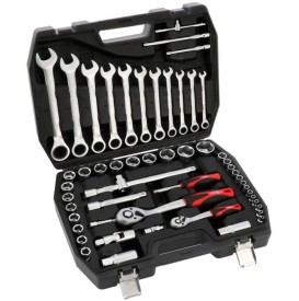 AirPress 75248 - Zestaw kluczy i nasadek 1/2" 1/4" - 54 elementy