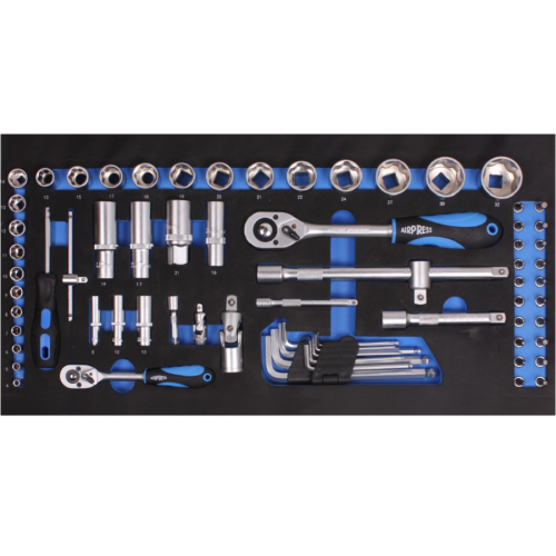 AirPress 75251 - Profesjonalny zestaw narzędzi w aluminiowej walizce - 97 elementów