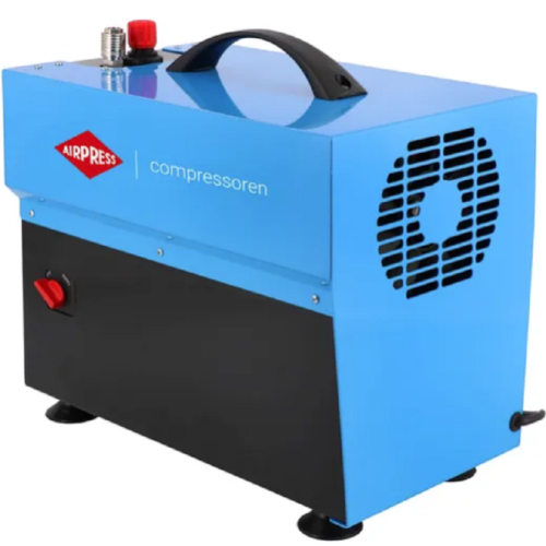 AirPress L 5-210 - Wyciszony mały kompresor bezolejowy dwutłokowy 10 bar