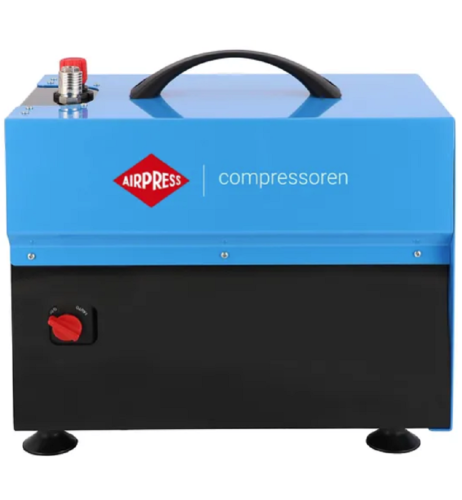 AirPress L 5-210 - Wyciszony mały kompresor bezolejowy dwutłokowy 10 bar