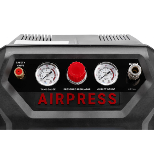 AIRPRESS H 215-6 - Mały kompresor bezolejowy 8 bar BoomBox
