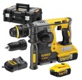 DEWALT DCH274P2T - Akumulatorowa Młotowiertarka 3-funkcyjna z dodatkowym uchwyt