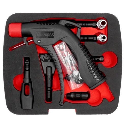Airpress 45029 - Pistolet do przedmuchu + 7 dysz