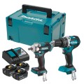 Makita DLX2359TJ1 - Zestaw combo - DHP484 + DTW300