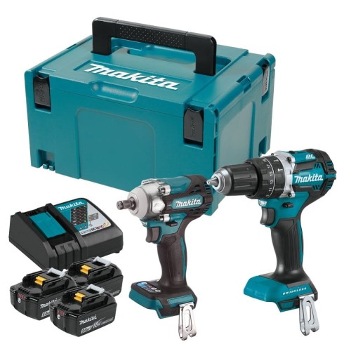 Makita DLX2359TJ1 - Zestaw combo - DHP484 + DTW300