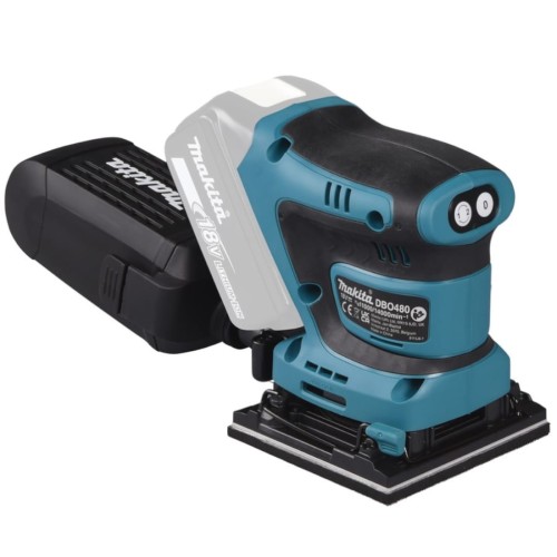 MAKITA DBO480RTJ - Akumulatorowa szlifierka oscylacyjna