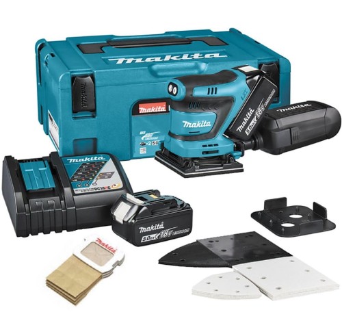 MAKITA DBO480RTJ - Akumulatorowa szlifierka oscylacyjna