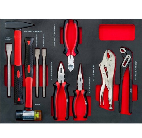 Airpress 79156 - Profesjonalny wózek narzędziowy z osprzętem - 217 elementów / 7 szuflad