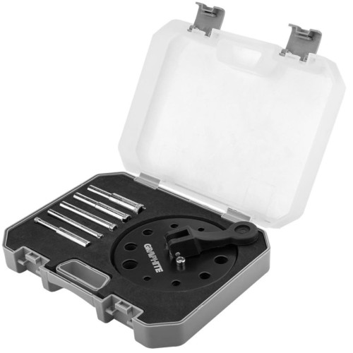 Graphite 55H541 - WIERTŁA DIAMENTOWE 5-12 MM Z PROWADNICĄ - 6 szt