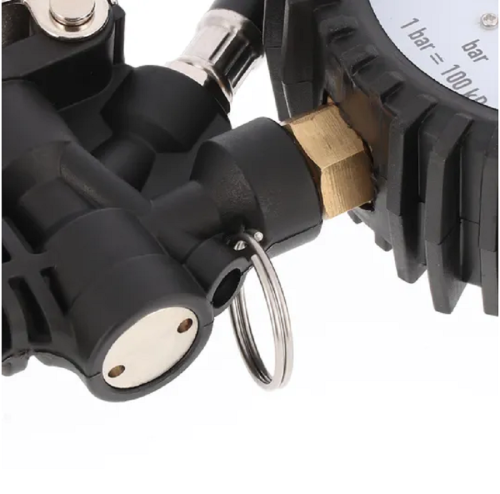 Airpress 42078 - Profesjonalny pistolet do pompowania z manometrem bocznym 12 bar