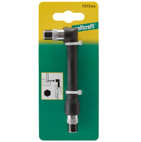 WOLFCRAFT WF1573000 - Wkrętak kątowy ręczny z 2 gniazdami do końcówek
