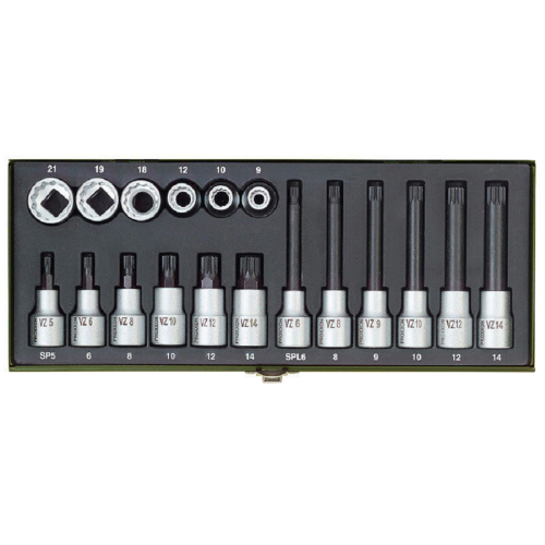 Proxxon PR23296 - Zestaw nasadek XZN - 18 elementów