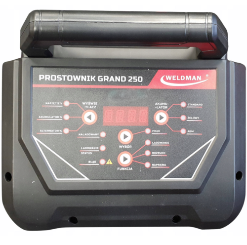 WELDMAN GRAND 250 - Inteligentny Prostownik z rozruchem 12/24 V