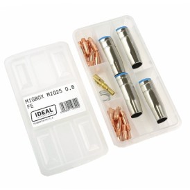 IDEAL MIGBOX25/FE/0.8 - Zestaw części do uchwytu MIG25 0.8 do stali