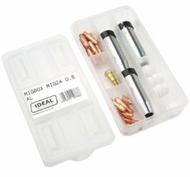 IDEAL MIGBOX24/AL/0.8 - Zestaw części do uchwytu MIG24 0.8 do aluminium