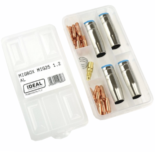IDEAL MIGBOX25/AL/1.2 - Zestaw części do uchwytu MIG25 1.2 do aluminium