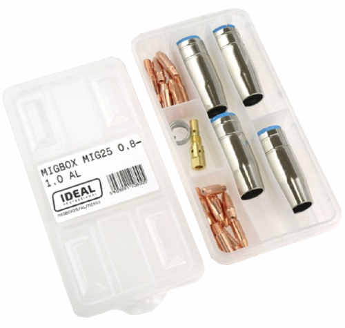 IDEAL MIGBOX25/AL/MIX01 - Zestaw części do uchwytu MIG25 0.8-1.0 do aluminium