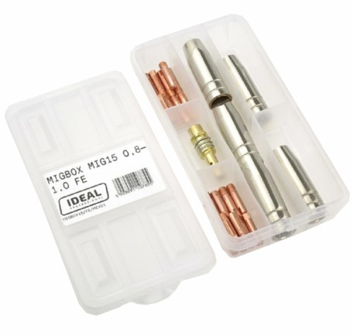 IDEAL MIGBOX15/FE/MIX01 - Zestaw części do uchwytu MIG15 0.8-1.0 do stali