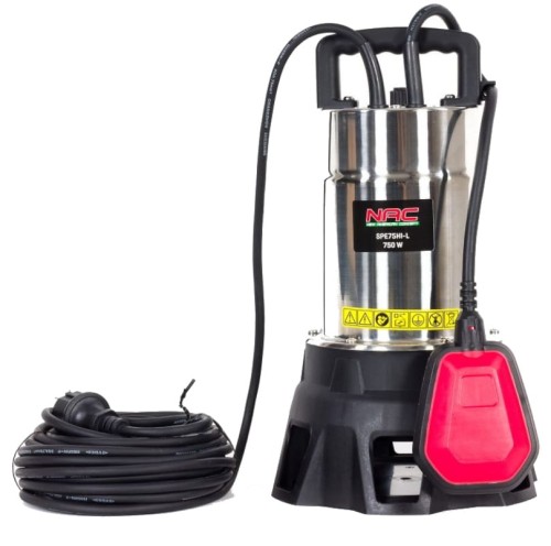 NAC SPE75HI-L - Pompa Inox do brudnej wody 15000 l/h