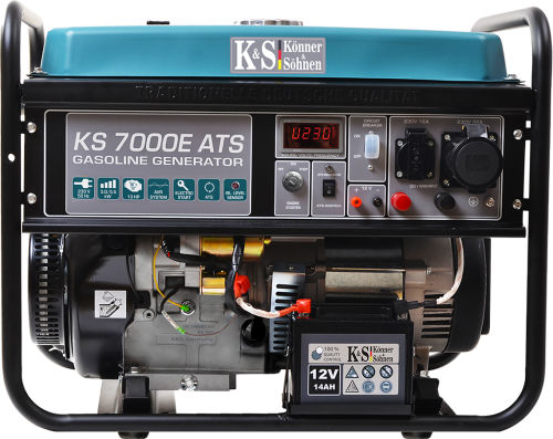 KöNNER&SOHNEN KS 7000E ATS - Agregat prądotwórczy 1-fazowy z elektrycznym startem 230V + ATS