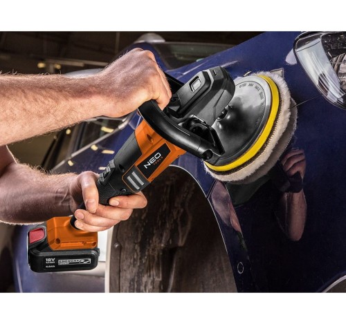 Neo Tools 04-602 - Akumulatorowa polerka z regulacją obrotów 150 mm