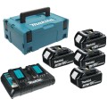 MAKITA 197970-3 - Zestaw zasilający 4x 18V 3.0 Ah + dwuportowa szybka ładowarka DC18RD