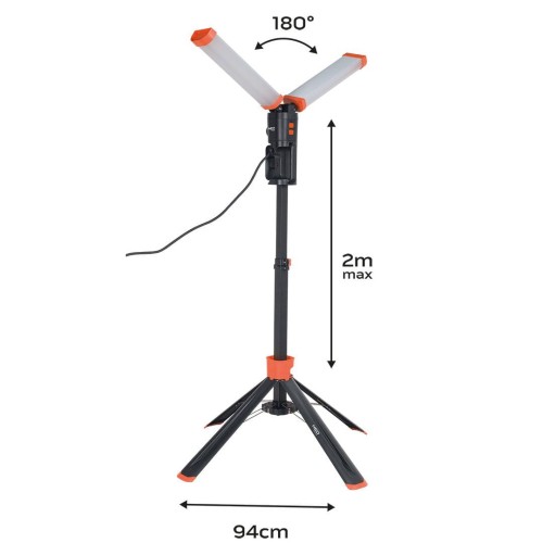 Neo Tools 99-099 - Podwójna lampa 360 stopni 2x 4300 LM