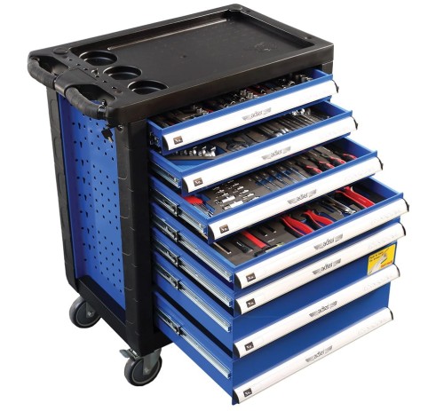 Adler 3560.0 - Wózek narzędziowy z osprzętem - 217 elementów