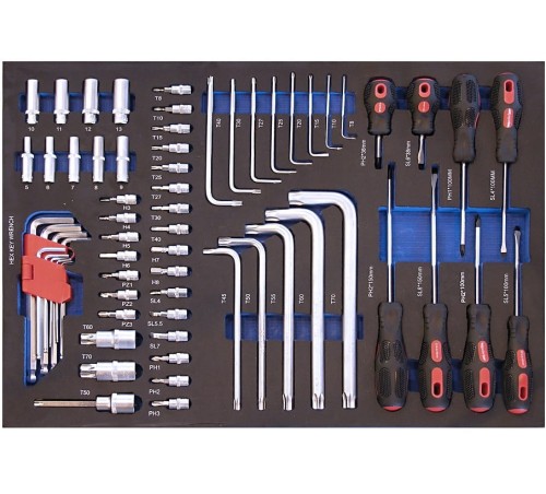 Adler 3560.0 - Wózek narzędziowy z osprzętem - 217 elementów