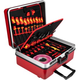 Neo Tools 01-312 - Zestaw narzędzi izolowanych do naprawy aut elektrycznych i hybrydowych - 51 szt.