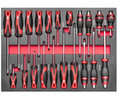 Airpress 79619 - Profesjonalny wózek narzędziowy z osprzętem - 360 elementów / 12 szuflad