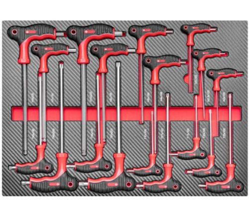 Airpress 79619 - Profesjonalny wózek narzędziowy z osprzętem - 360 elementów / 12 szuflad