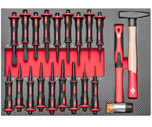 Airpress 79619 - Profesjonalny wózek narzędziowy z osprzętem - 360 elementów / 12 szuflad