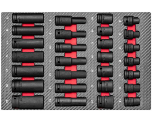 Airpress 79619 - Profesjonalny wózek narzędziowy z osprzętem - 360 elementów / 12 szuflad