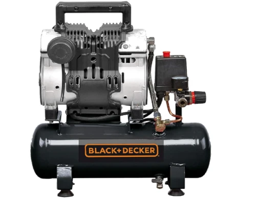 BLACK&DECKER N/BND359 - Wyciszony kompresor bezolejowy 6 L