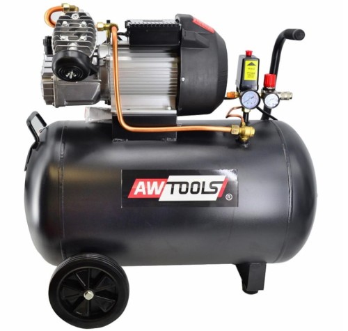 AWTOOLS ZVA-50L - Dwutłokowy kompresor olejowy 50 L