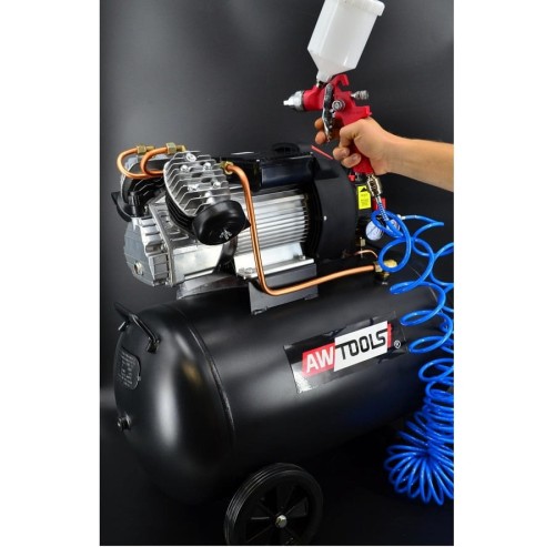 AWTOOLS ZVA-50L - Dwutłokowy kompresor olejowy 50 L