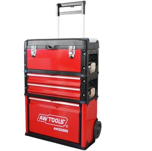 AWTOOLS AW30590 - Wózek narzędziowy bez osprzętu / 3 częściowy