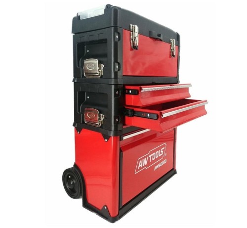 AWTOOLS AW30590 - Wózek narzędziowy bez osprzętu / 3 częściowy