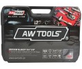 AWTOOLS AW39122BL - Zestaw kluczy z grzechotką 1/2" i 1/4" - 122 elementy