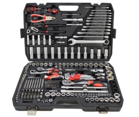 AWTOOLS AW39225BL - Zestaw kluczy z grzechotką 1/2". 3/8". 1/4" - 225 elementów