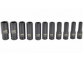 AWTOOLS AW38645BL - Zestaw długich nasadek udarowych 10-24 mm 1/2" - 11 szt