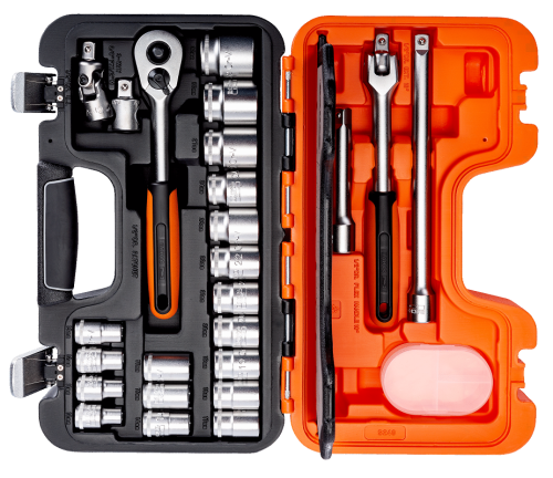 Bahco S240 - Zestaw kluczy nasadowych 1/2" - 24 elementy
