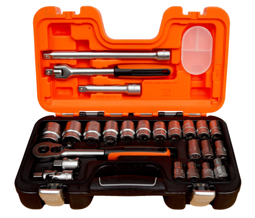 Bahco S240 - Zestaw kluczy nasadowych 1/2" - 24 elementy