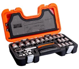 Bahco S240 - Zestaw kluczy nasadowych 1/2" - 24 elementy