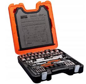 Bahco S87+7 - Zestaw kluczy i nasadek 1/2" i 1/4" - 83 elementy